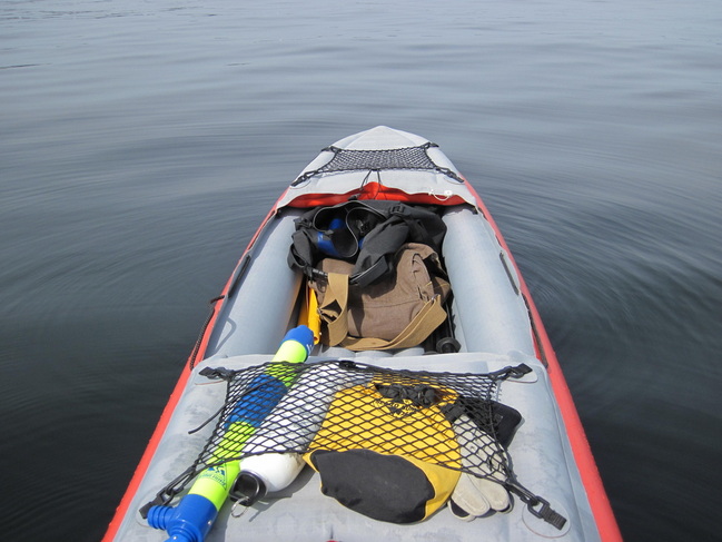 Our Innova two person kayak packed and ready to paddle around Mercer Island