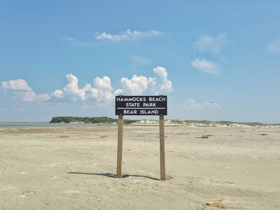 The sign at the end of Bear Island