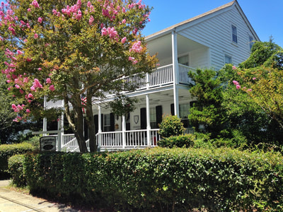 Historic Inns and houses along the Crystal Coast in Beaufort, North Carolina 