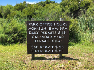 Park office hours for the 4x4 beach at Fort Fisher Recreation Area