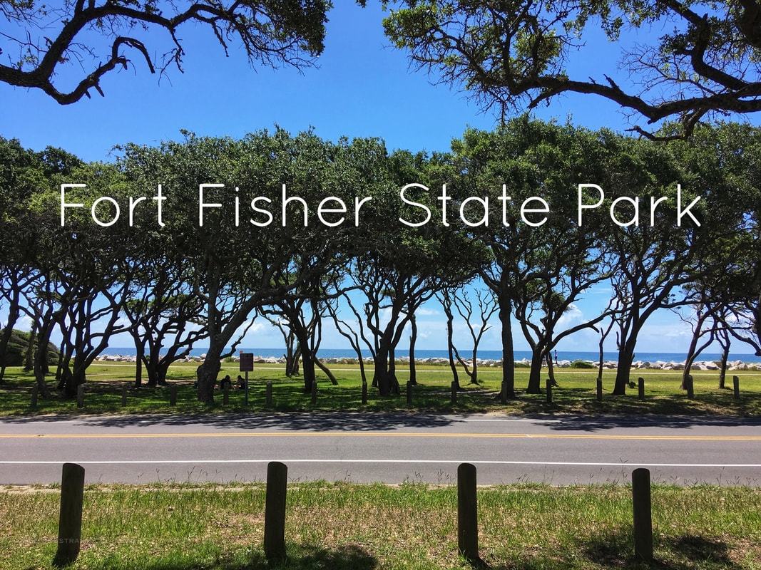 Exploring and hiking around Fort Fisher State Park and Recreation Area in North Carolina