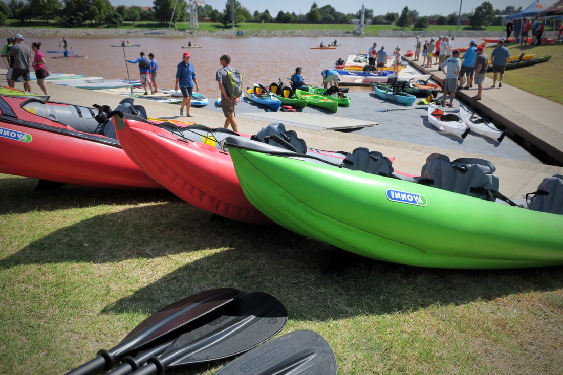 Innova Kayak at demo day at the 2018 Paddlesports Retailer Show