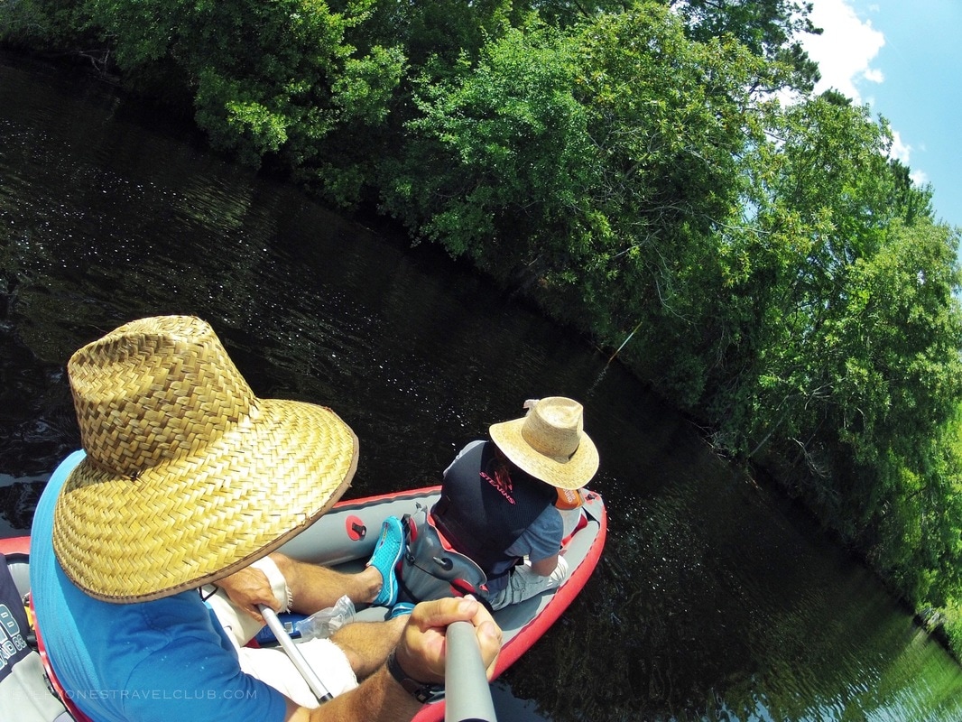 Kayaking Brices Creek, a perfect paddle close to touristy, historic New Bern, North Carolina.