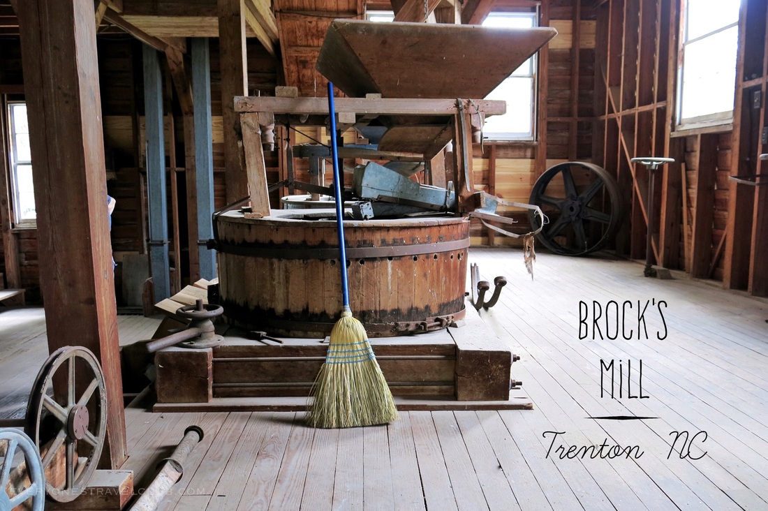 Inisde Brock's Mill in Trenton, North Carolina