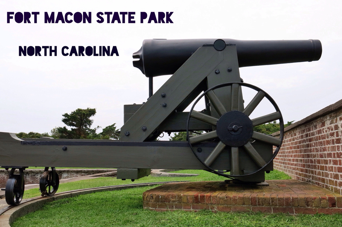 A canon at Fort Macon State Park