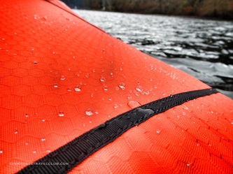 Teflon coated skin of an Innova Swing inflatable kayak.