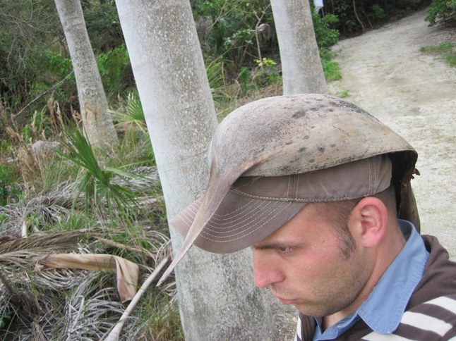 A natural coconut hat 