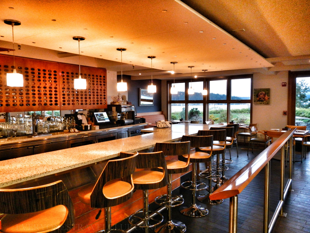 The bar at the Bluff Restaurant