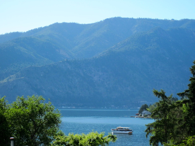 A summer view of Lake Chelan in Eastern Washington