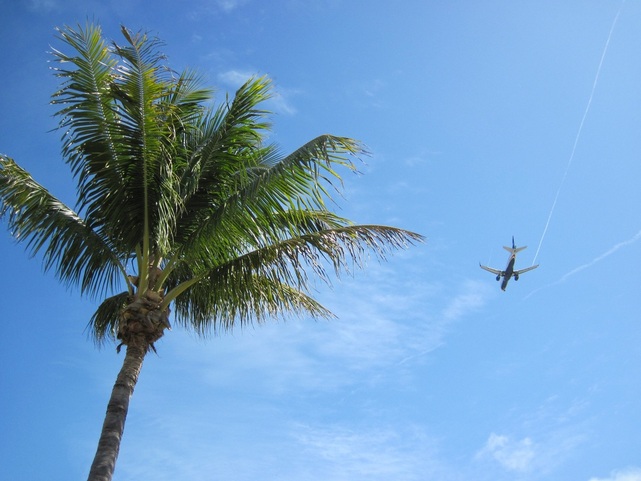 Planes leaving the Key West airport