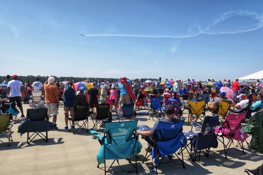 Watching the 2017 Wings over Wayne air show at Seymour Johnson Air Force Base in Goldsboro, NC
