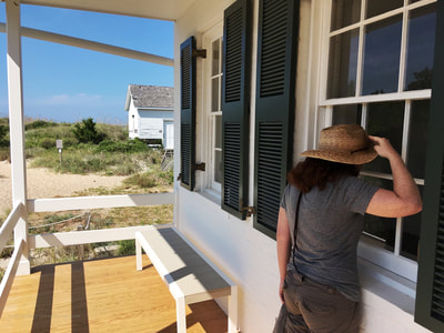 Looking inside historic lighthouse buildings at Cape Lookout