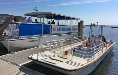 The passenger ferry to Cape Lookout National Seashore